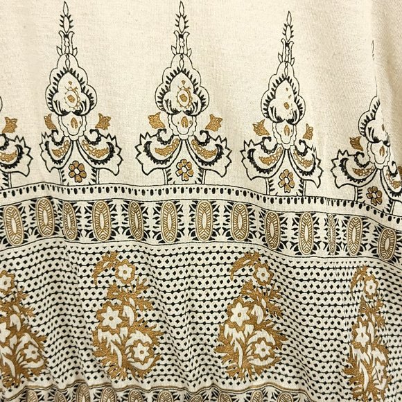 Free People Women's Medallion Printed Dolman Long Sleeve Top - Picture 2 of 9